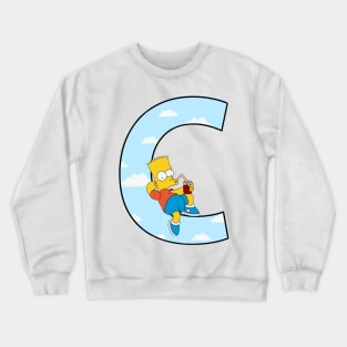 Simpsons letter Crewneck Sweatshirt